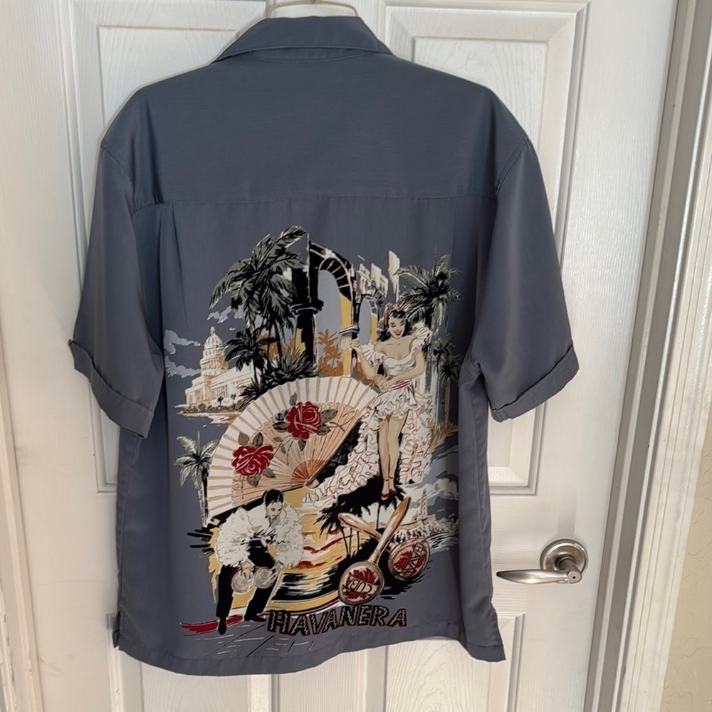 Gray Havanera Men’s Graphic Shirt NWOT SZ L